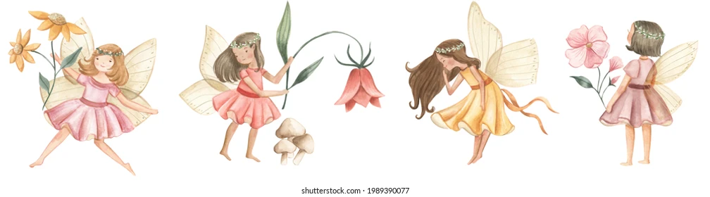 Az a fránya cumi! 5. - Tündérek, pedig igenis léteznek 2 fairy flowers watercolor illustration girls 260nw 1989390077